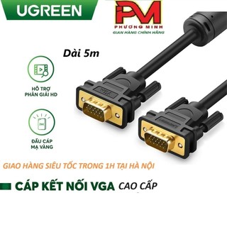 Cáp vga dài 1.5m cho màn hình, máy chiếu cao cấp ugreen 11630_hàng chính hãng bảo hành 12 tháng
