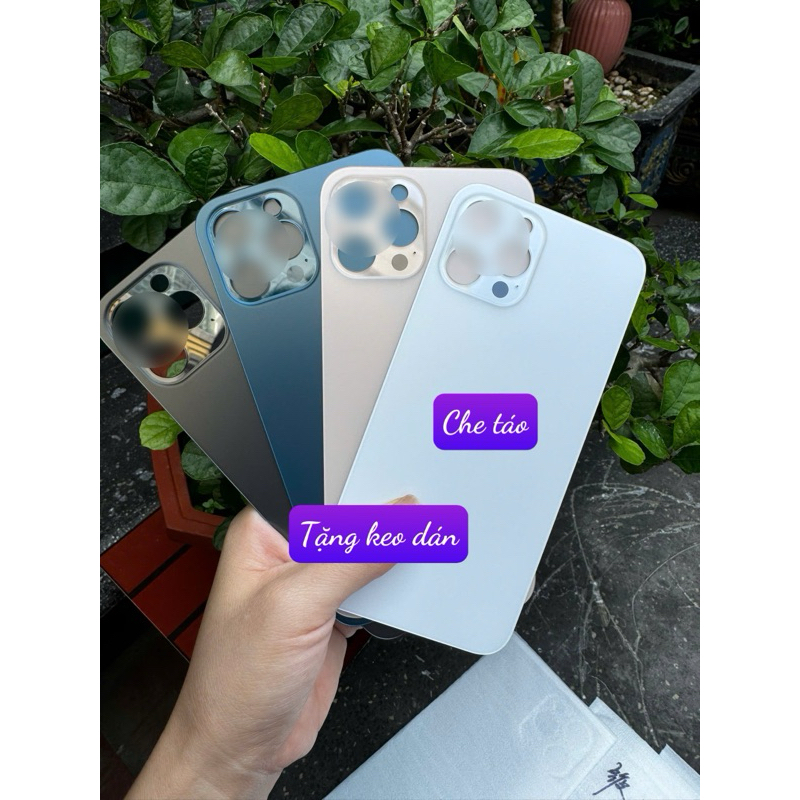 Kính lưng tương thích 12pr hoặc 12prm- tặng keo dán