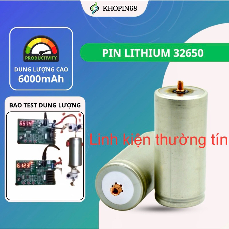 Pin sạc 32650 DL 6000mAh tặng kèm ốc vít