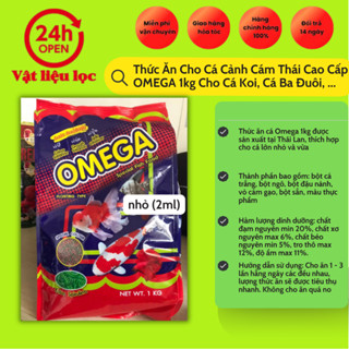 Thức Ăn Cho Cá Cảnh Cám Thái Cao Cấp OMEGA 1kg Cho Cá Koi, Cá Ba Đuôi, Cá Vàng