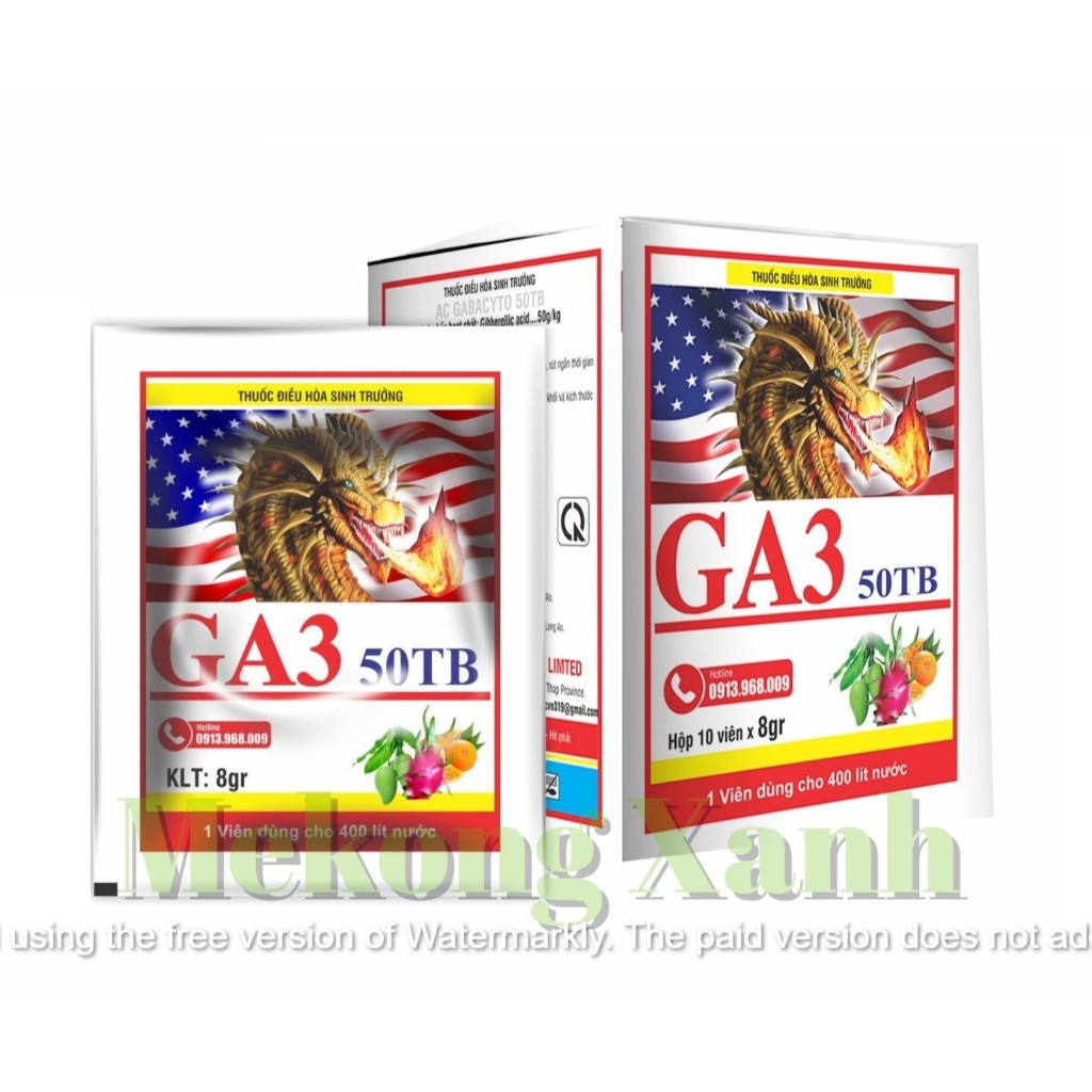 Thuốc điều hòa sinh trưởng GA3 (Ac Gabacyto 50TB)