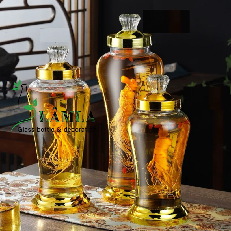 Bình Ngâm Rượu Thuỷ Tinh, Bình Sâm Thuỷ Tinh Ngâm Rượu 3L, 4L, 6L