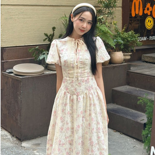  Emme.studio - Rosie Dress đầm hoa hồng form dài thêu nhẹ nhàng thanh lịch 