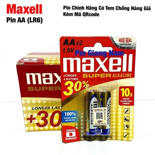 Pin AA / AAA Maxell Alkaline - Hộp 12 vỉ (24 viên) LR6 / LR03 Hàng Chính Hãng