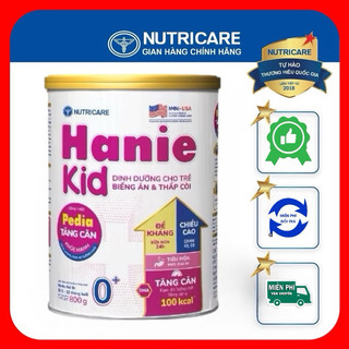  Sữa Hanie Kid 0+   Dinh dưỡng cho bé biếng ăn thấp còi   