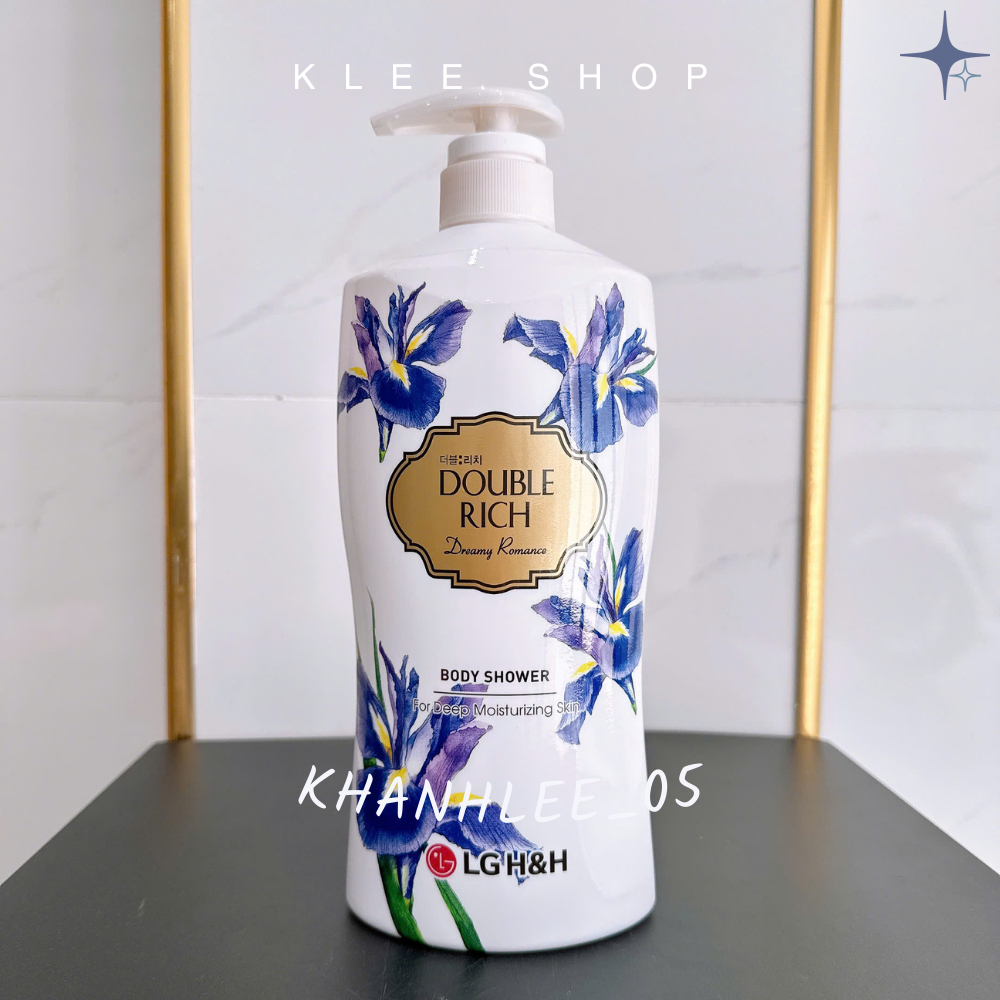 Sữa tắm Double Rich hương hoa giúp tăng cường độ ẩm cho da 800g ( hương hoa lris Tím )