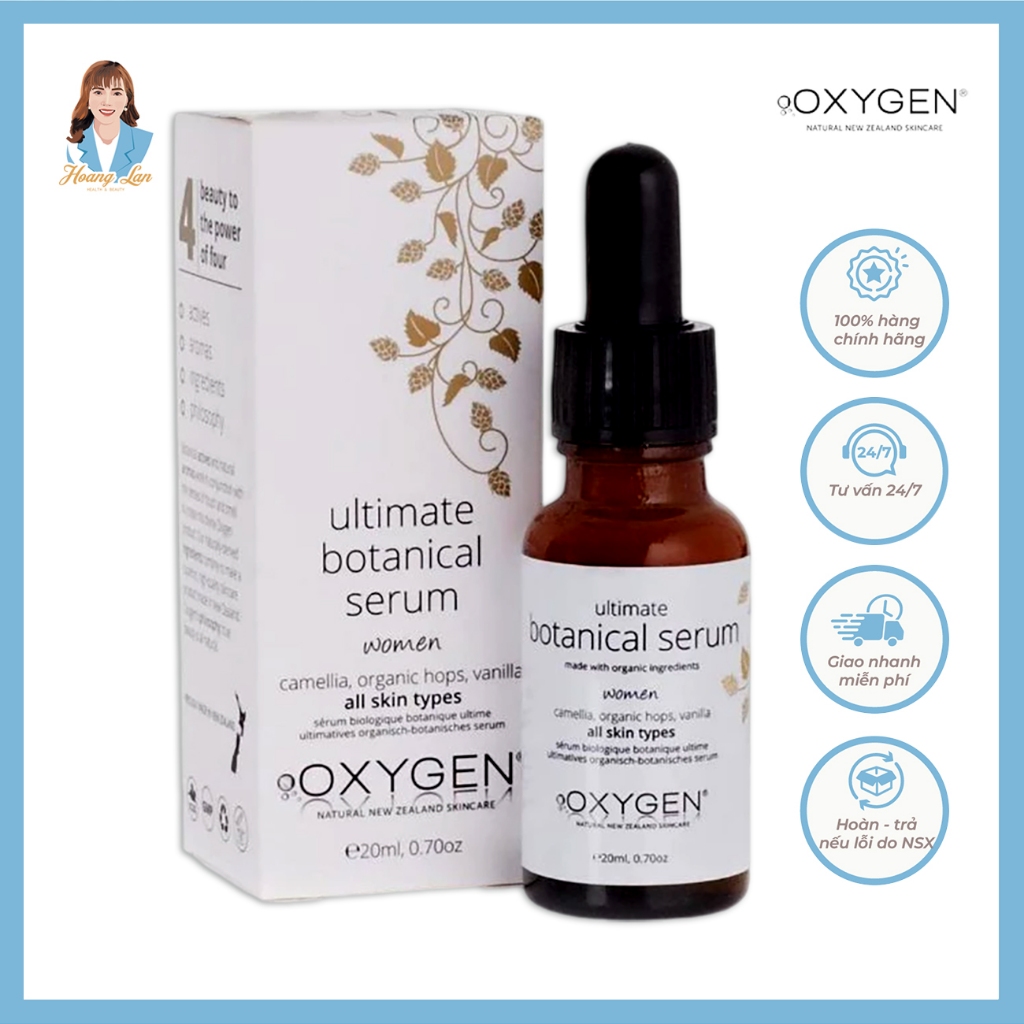 Serum tinh chất dưỡng da New Zealand OXYGEN Ultimate Botanical Serum 20ml