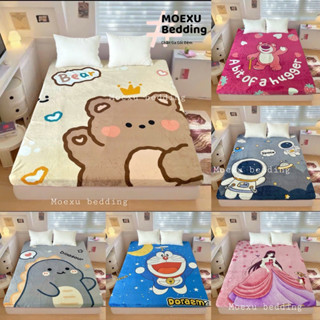 Ga Nỉ Nhung Bo Chun Trải Giường Gồm 1 Drap/Ga Trải Giường Đủ Kích Thước Màu Sắc Dễ Thương Giữ Ấm Cực Tốt