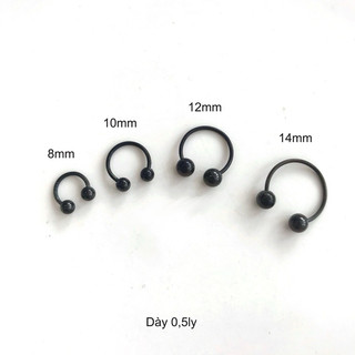 Khuyên Tai Ushape Teapear Basic Inox ko gỉ Dày 0,5mm