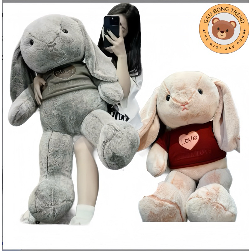 Gấu Bông Thỏ Mặc Áo Len Tai Dài Hàng Nhập Khẩu Cao Cấp Thú Nhồi Bông, Thỏ Bông JELLYCAT BUNNY