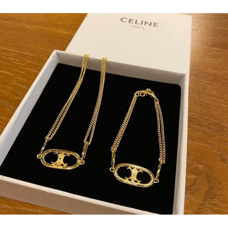 [1:1]fullbox Bộ phụ kiện ce.line phong cách vintage - Shirtwwear jewelry