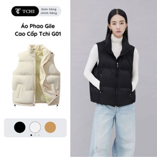 Áo Phao Gile Cao Cấp Tchi, Áo Phao Khoác Gile Dành Cho Nữ Và Nam Kiểu Dáng Thanh Lịch, Dày dặn G01