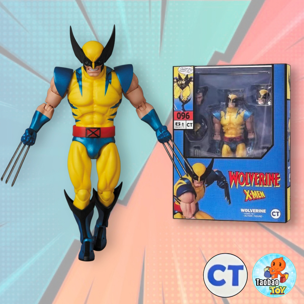 Mô Hình CT  Wolverine No.096 Người Sói MAF096 Mafex (COMIC Ver) hãng CT Toys