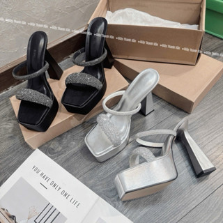  Cao gót đúp 2 quai đá ngang cao 12 phân  G0155  