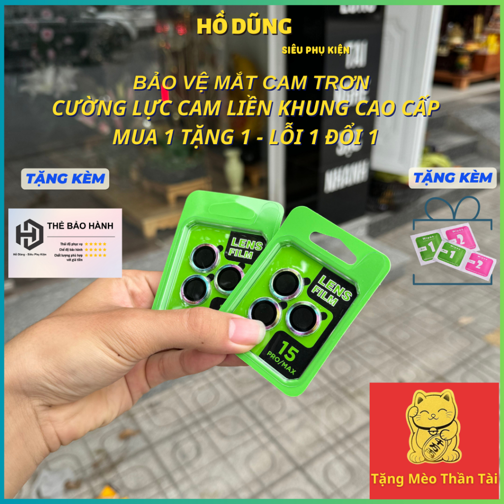 [ Mua 1 tặng 1 ] Bảo vệ mắt camera TRƠN 1 TẦNG cao cấp liền khung chống trầy bảo vệ chống va đập dàn