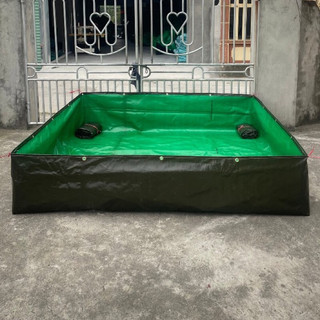 Bể bạt xanh đen nuôi ốc ếch cá lươn tôm cua baba... Tặng van xả nước - Ấn mua để chọn kích thước