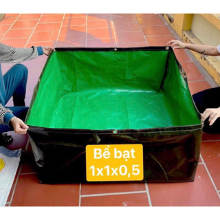 Bể bạt xanh đen nuôi ốc ếch cá lươn tôm cua baba... Tặng van xả nước - Ấn mua để chọn kích thước