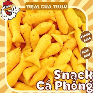  500G Bánh Cá Phồng Cay Thơm Ngon Giòn Snack Bim Bim Cay Đồ ăn vặt Tiệm ăn vặt Thuỳ Bùi 
