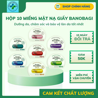 Hộp 10 miếng Mặt nạ giấy viên thuốc chính hãng Banobagi dưỡng da, siêu cấp ẩm, phục hồi siêu nhanh