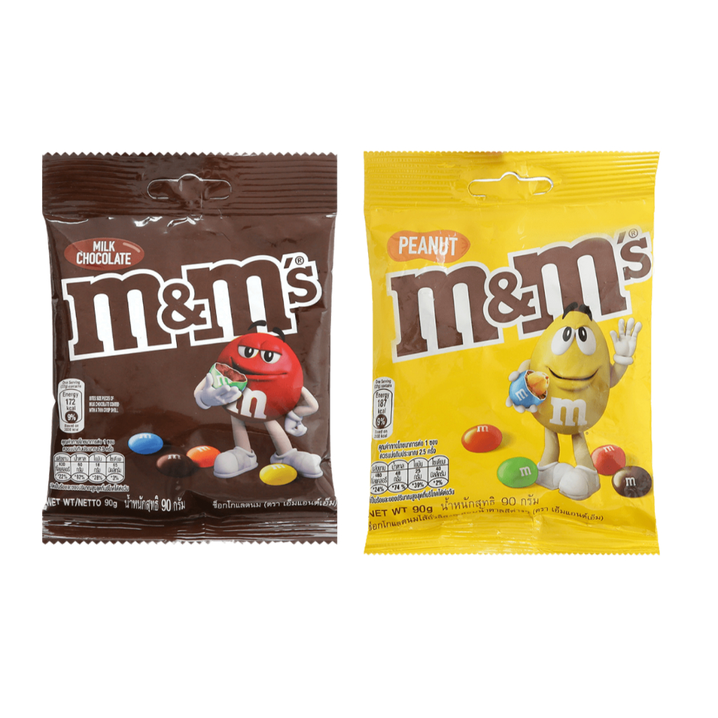 Kẹo socola sữa, socola nhân đậu phộng M&M's gói 90g