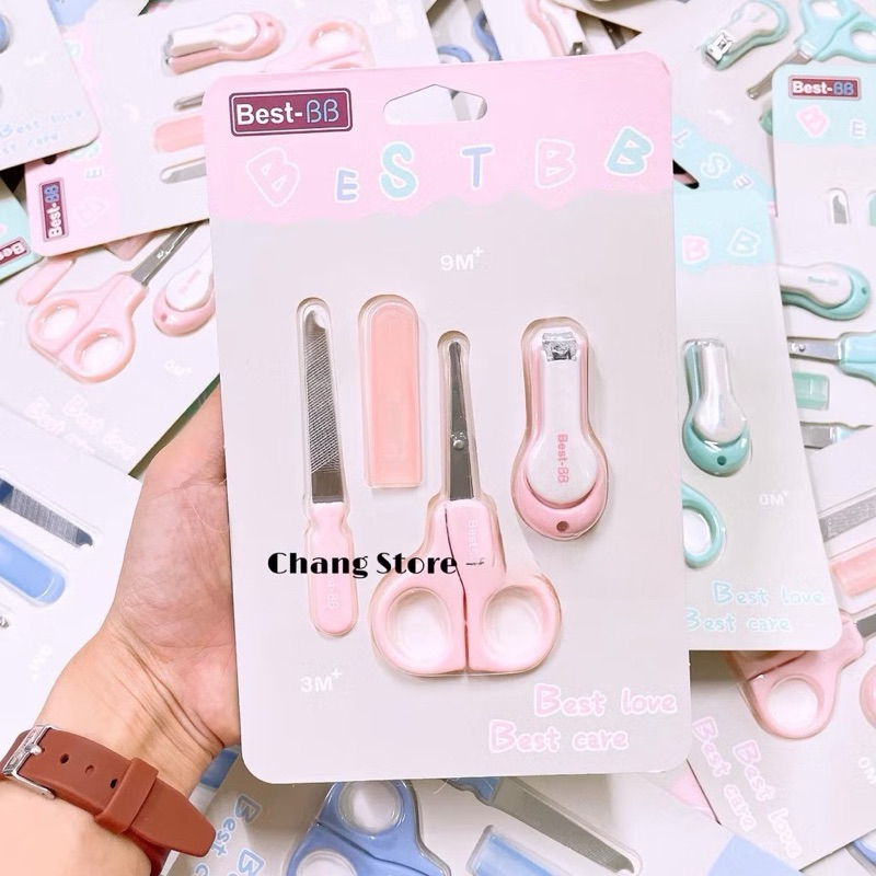 Bộ Bấm Móng Best BB Gồm 3 Món: Kéo cắt móng, Bấm móng, Dũa móng cho bé