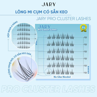 LÔNG MI CỤM CÓ SẴN KEO JARY PRO CLUSTER LASHES HỘP NHỰA 6 HÀNG