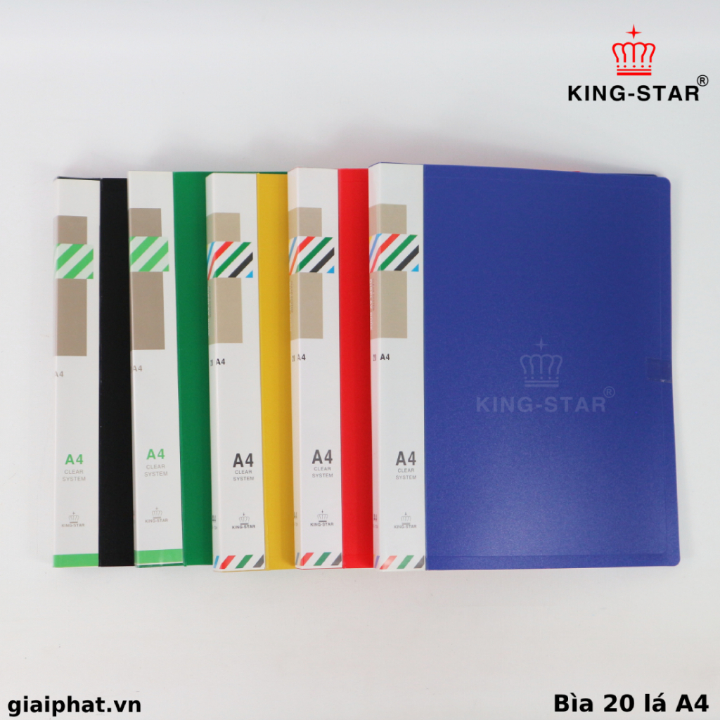 Bìa 20 lá A4 Dụng Cụ Lưu Trữ Giấy Tờ Kingstar