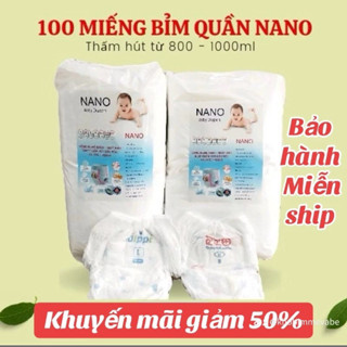 Tã bỉm quần Nano googdry phom bo 50m -100 chiếc size s,m,l,xl...bỉm thấm hút tốt, mẫu mã đa dạng