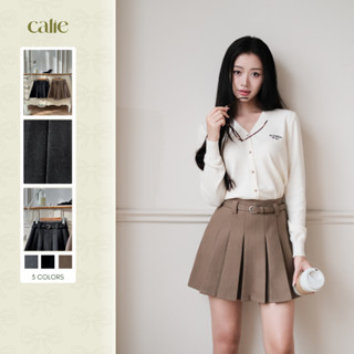  Chân váy dạ kèm belt trẻ trung năng động dễ phối đồ thời trang thiết kế nữ Calie CX055 