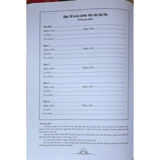 Sách - Gia phả dòng tộc (bìa cứng tái bản)