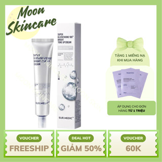 Kem Dưỡng Face Trắng Da Sur Medic Super Glutathione 100 Bright Tone Up Cream 40ml