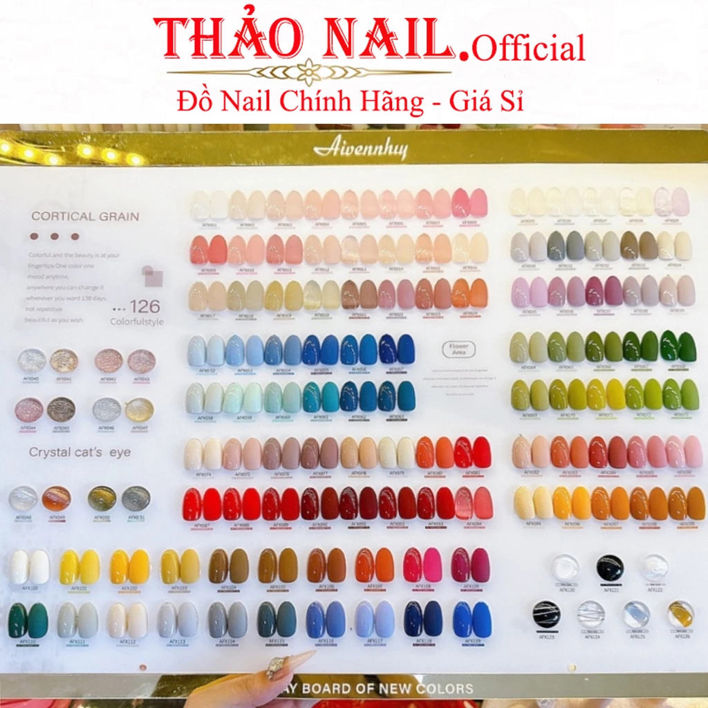 Set sơn gel 126 màu Aivennhuy chính hãng - Bộ sơn gel 126 tone màu hàn quốc rất đẹp