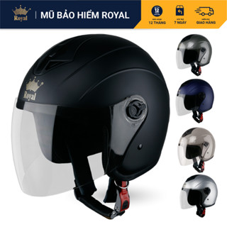 Mũ Bảo Hiểm 3/4 Royal Chính Hãng M269 Bảo Hành 12 Tháng, Nón Bảo Hiểm 3/4 Hợp Nam Nữ Có Kính An Toàn