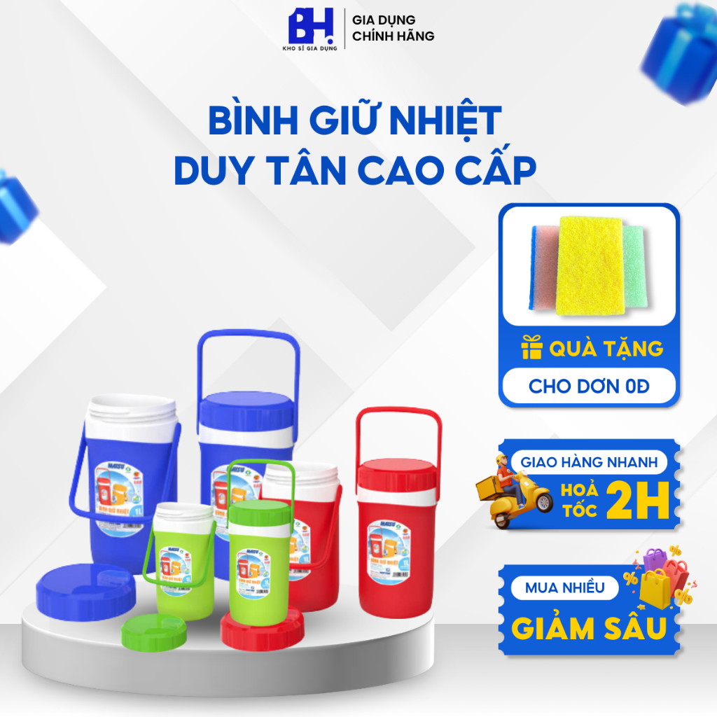 Bình Giữ Nhiệt Duy Tân - Bình Đá Có Vòi Matsu 1L, 1,5L, 2L, 3L, 4L | Gia Dụng Bảo Hân