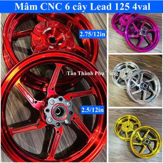  Mâm CNC BST 6 cây gắn xe Lead 125 4Val   2.75 - 2.5 12in   