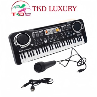  Đàn piano 61 phím kèm mic và loa to giúp bé học nhạc và giải trí   Hàng Tốt   