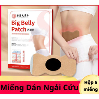  Miếng Dán Giảm Mỡ Bụng Bắp Tay Đùi Hiệu Quả Dán Tan Mỡ Bụng Ngải Cứu Thảo Dược Belly Hộp 5 Miếng 