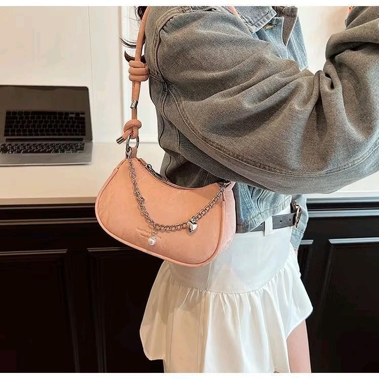 Túi Xách Nữ Kẹp Nách Da Tuyết Nhung Xinh Dễ Thương CUN309 | BigBuy360 - bigbuy360.vn