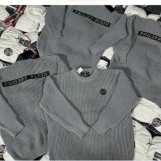 Áo Len Nam Nữ Philip Plein Logo Thêu Chữ Sắt Chất Len Cao Cấp Dày Dặn Loại 1 Chuẩn Form Cực Ấm Hottrend 2025