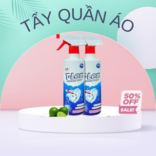  TẨY ĐA NĂNG DUNG DỊCH TẨY TRẮNG QUẦN ÁO THUỐC TẨY QUẦN ÁO SIÊU SẠCH Tlex 500ml AN TOÀN CHO DA TAY 