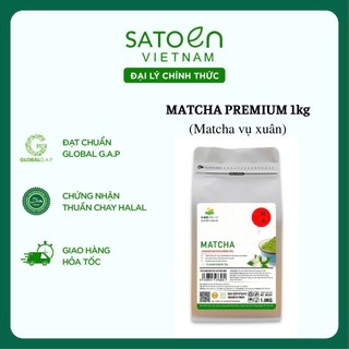  Matcha premium 1kg matcha vụ xuân satoen premium 1kg matcha satoen Nhật Bản 