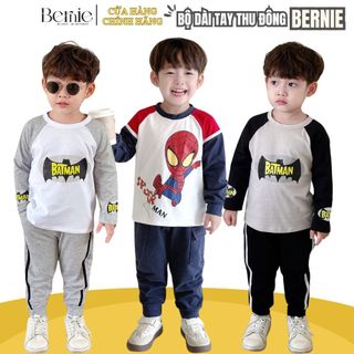 Đồ dài tay thu đông cho bé trai tổng hợp nhiều họa tiết đi học đi chơi 1 đến 7 tuổi BERNIE kids 