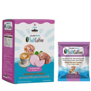 Cà phê muối - SaltCoffee (hộp 9 gói) cà phê hòa tan 4in1