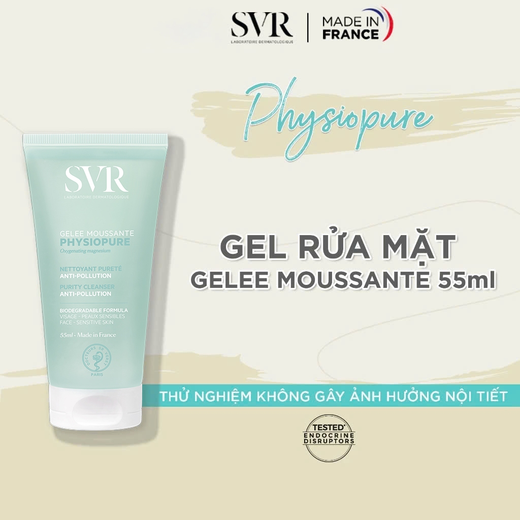 Sữa Rửa Mặt SVR Cho Da Nhạy Cảm - SVR PHYSIOPURE Gelee Moussante Gel Srm 55ml - 200ml- Dr Thêm