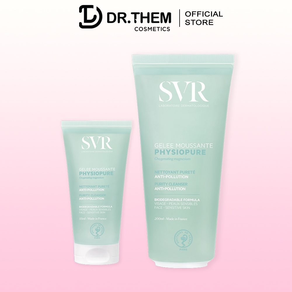 Sữa Rửa Mặt SVR Cho Da Nhạy Cảm - SVR PHYSIOPURE Gelee Moussante Gel Srm 55ml - 200ml- Dr Thêm