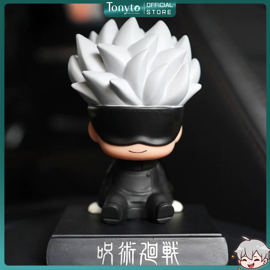 Mô Hình Satoru Gojo Chibi Lắc Đầu Siêu Dễ Thương Fullbox | Mô Hình Jujutsu Kaisen