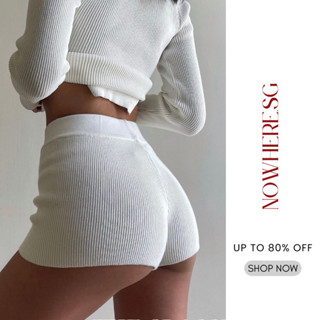  Quần Đùi Biker Thun Gân Trơn Phong Cách Đơn Giản Thể Thao Basic QO9953 