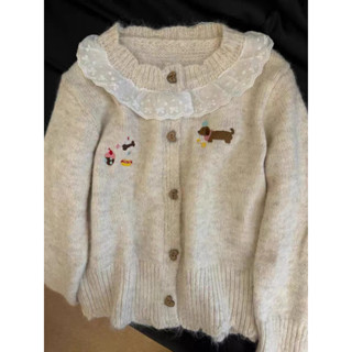 (ẢNH THẬT Ở CUỐI) ÁO KHOÁC CADIGAN NỮ PHỐI CỔ BÈO CỰC XINH