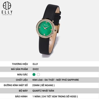   ĐỒNG HỒ NỮ CAO CẤP ELLY – EH22