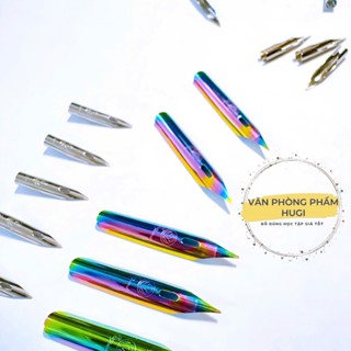 Combo 5 Ngòi bút thay thế cho bút máy, ngòi F, ngòi kim mài và ngòi kim trơn